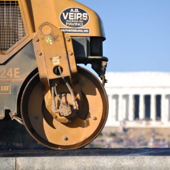 Asphalt Roller at the World War II Memorial