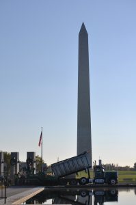 Paving by the Washington Monument
