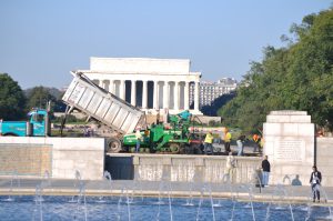 Paving at the World War II Memorial